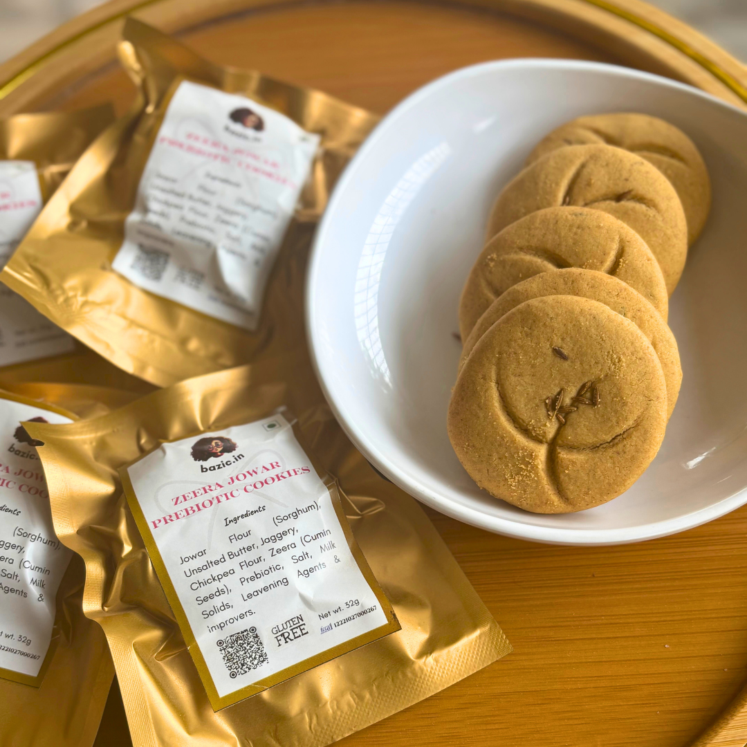 The Cookie Shelf combo: prebiotic jowar zeera jaggery cookies