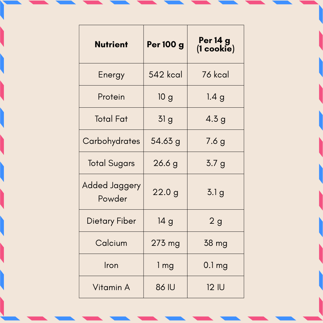 Bajra Almond Cashew Millet Butter Cookies | Jaggery-Sweetened, Butter-Rich, No Refined Sugar | 140g