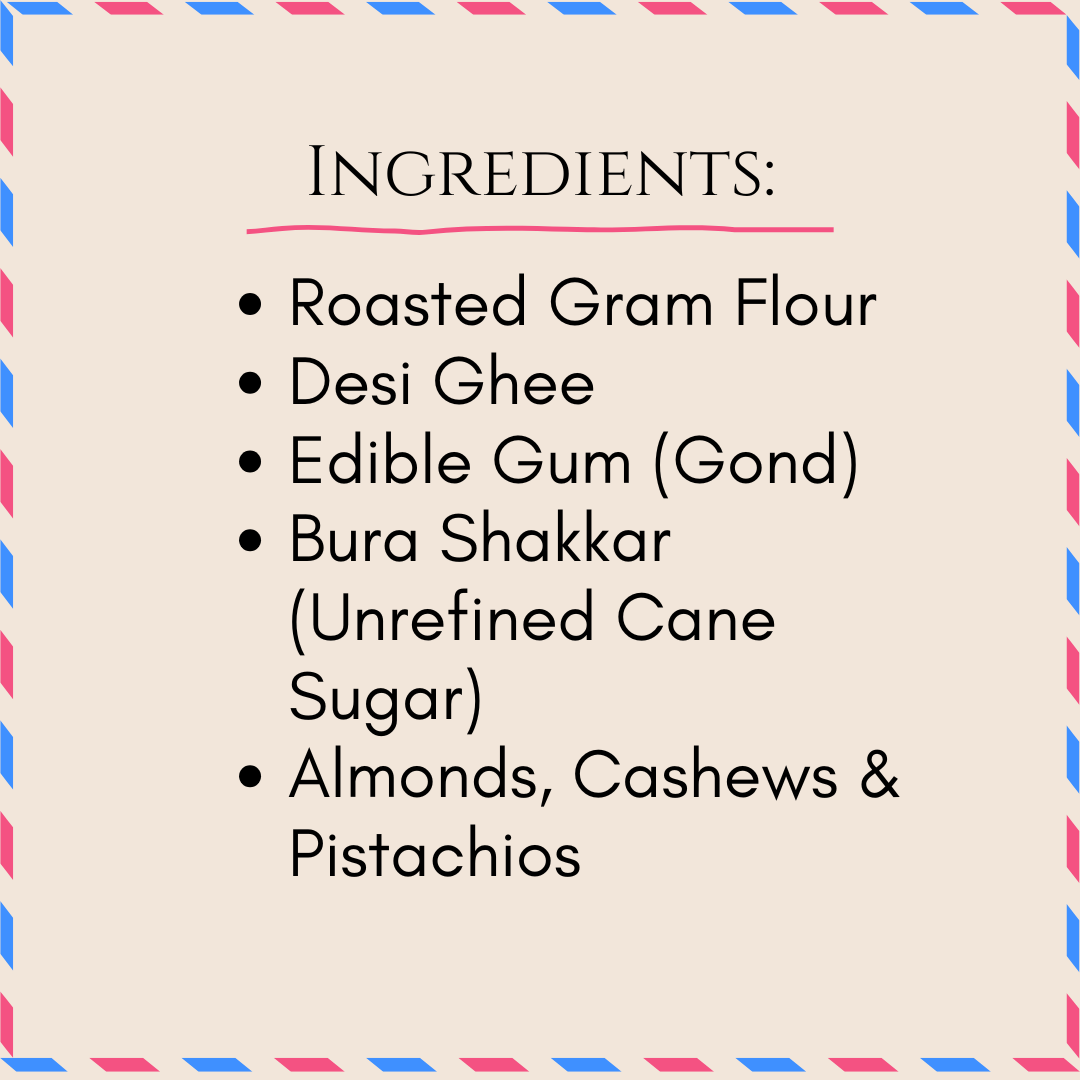 Bazic Bikaneri Besan Chakki close-up texture traditional Indian sweet no preservatives no refined sugar