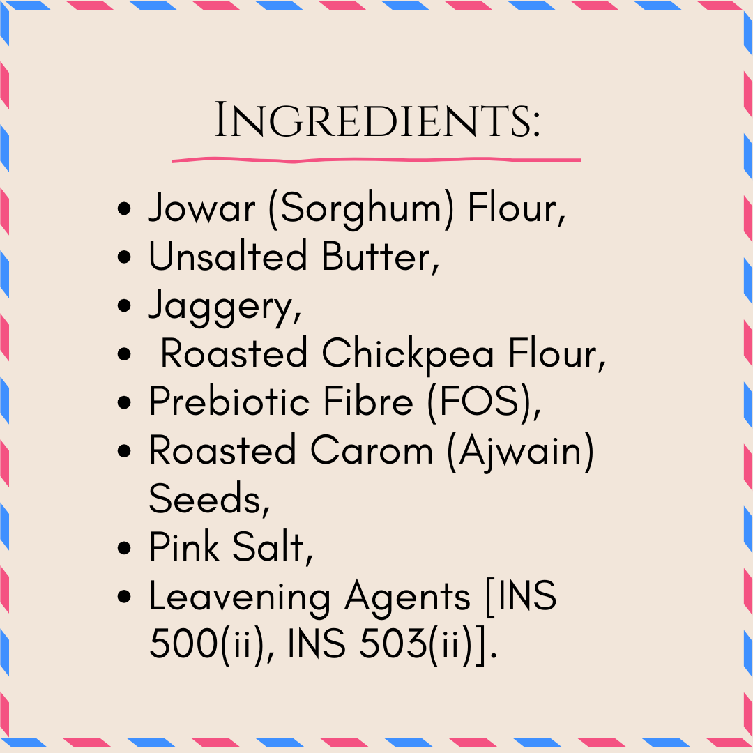 Jowar Ajwain Jaggery Butter Cookies | Gluten-Free Millet Cookies | No Refined Sugar — Bazic