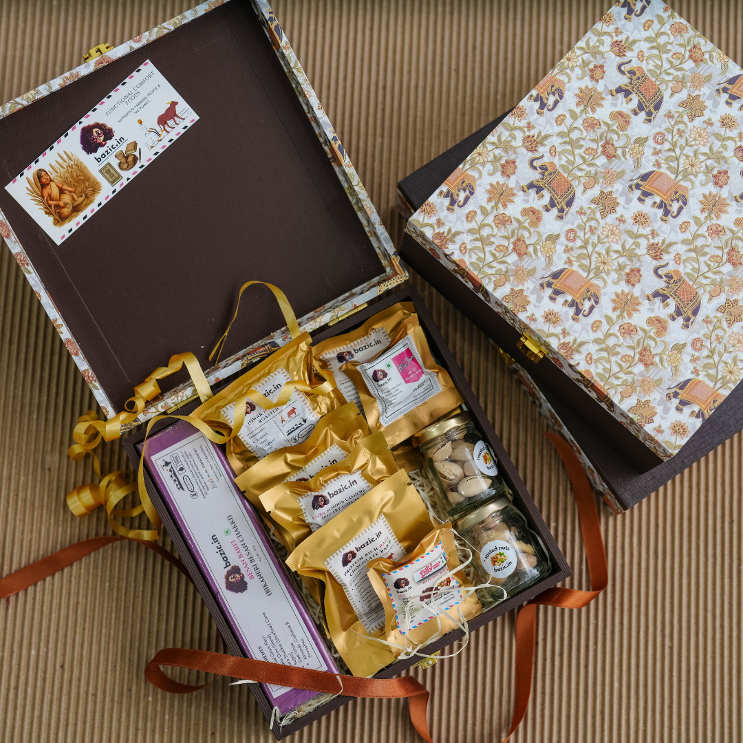 Bazic Premium Millet Snack Gift Hamper | Healthy Festive Gifting with Ancient Grains