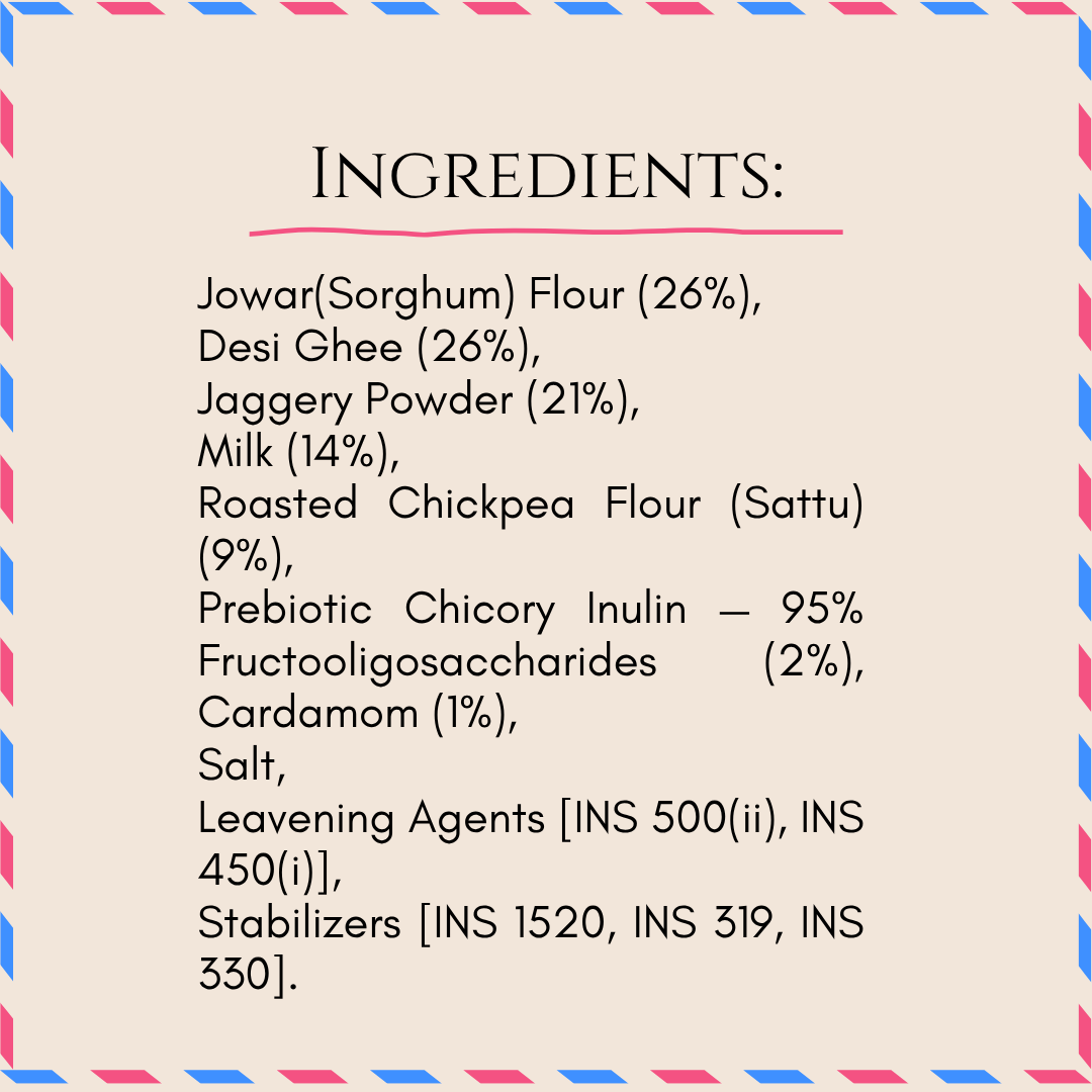 Bazic Mini Jowar Jaggery Nankhatai – gluten-free millet cookie with jaggery, no refined sugar