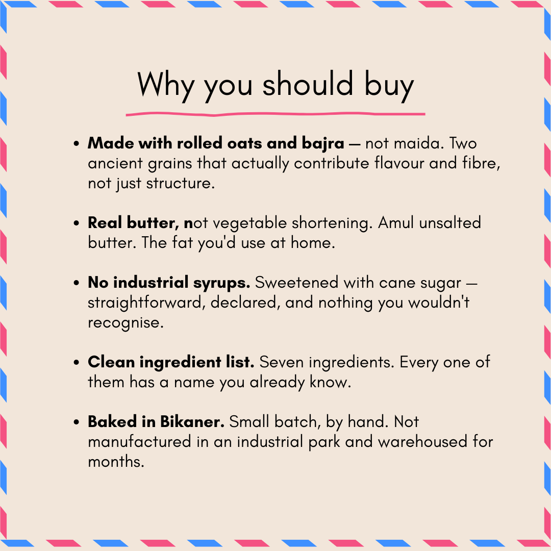 Oats & Millet Butter Cookies 140g