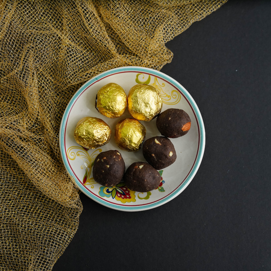 Bazic Ragi Laddu — Traditional Finger Millet Laddu with Jaggery & Desi Ghee | Pack of 5