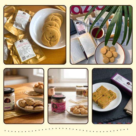 The Chai Table combo: all five millet chai-time snacks in one collage
